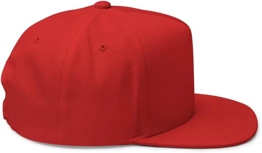 Ocean Wave Embroidered Snapback Hat Outdoor for Men & Women Adjustable Flat Bill Cap Mesh Beach Surfing Hat