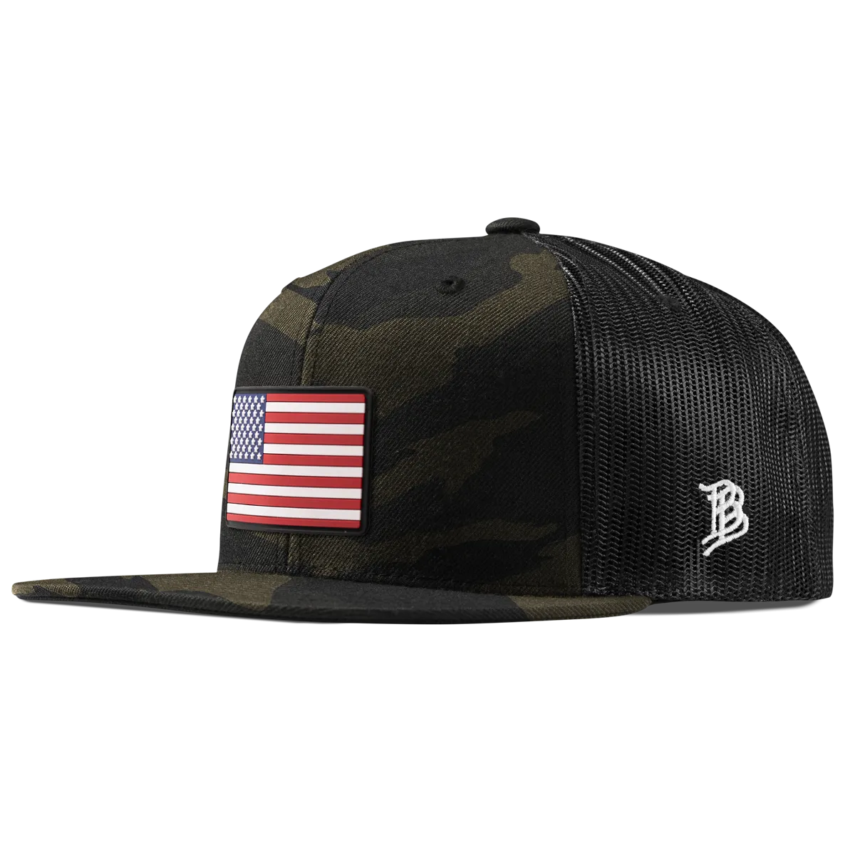 Old Glory PVC Flat Trucker