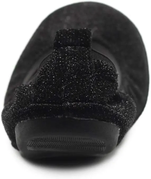 Ollio Women's Shoes Glitter Slip On Comfort Basic Ballet Flats F118