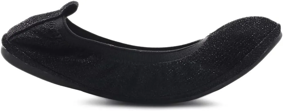 Ollio Women's Shoes Glitter Slip On Comfort Basic Ballet Flats F118