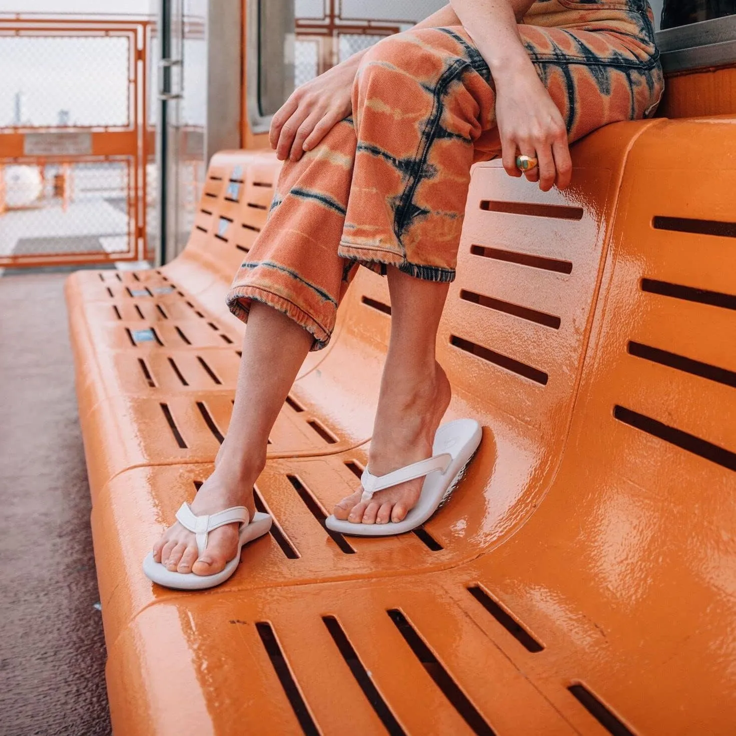 OLUKAI Kapehe Women's Beach Sandal, Quick-Dry Flip-Flop Slides, Water Resistant & Modern Low Profile Design, All-Day Comfort Fit & Wet Grip Soles