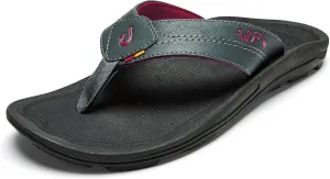 OLUKAI Kipi Men's Beach Sandals, Water Resistant Flip Flops, Quick Dry Material & Arch Support, All-Day Comfort