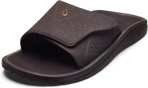 OLUKAI Nalu Slide Men's Versatile Slide Sandals, Water-Friendly & Adjustable Straps, Lightweight & Durable, All-Day Comfort & Support