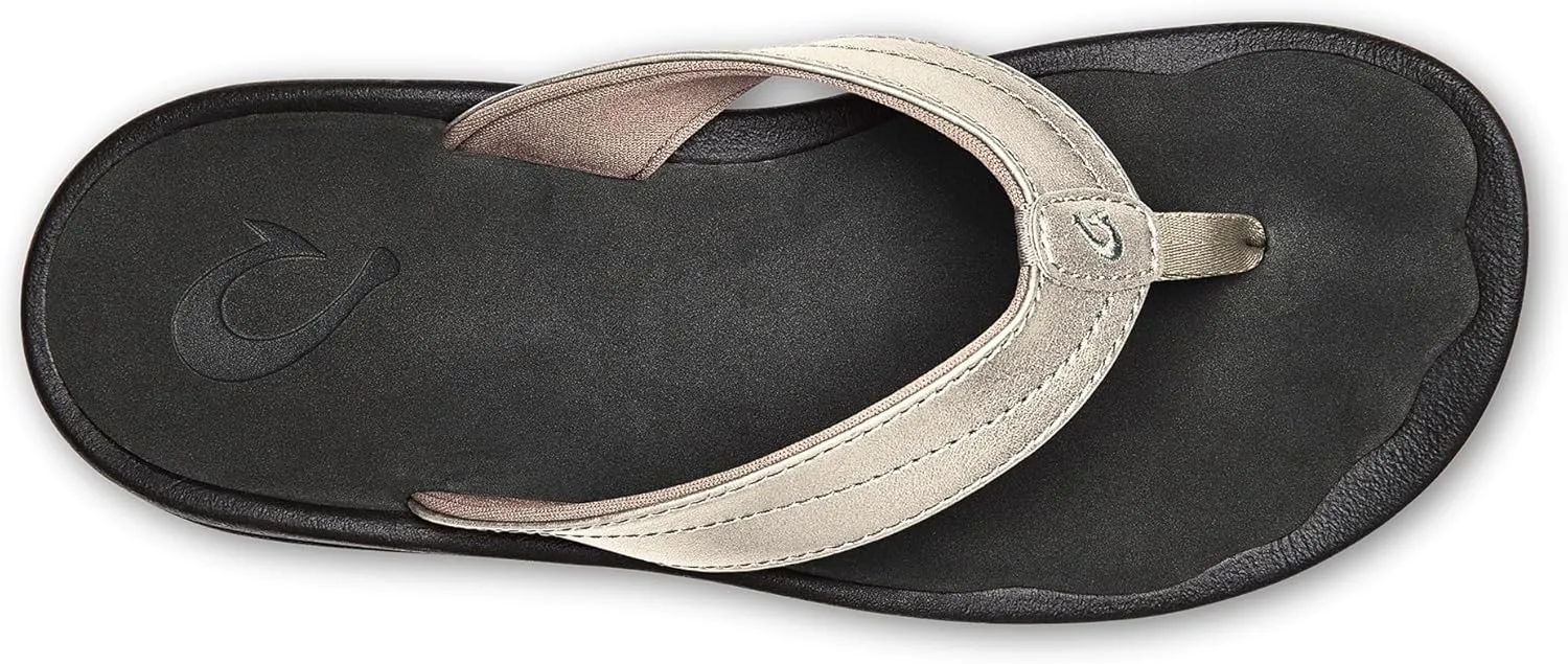 OLUKAI Ohana Women's Beach Sandals, Water Resistant Flip Flops, Arch Support & Comfort Fit, Lightweight & Durable, Enhanced Grip & Traction