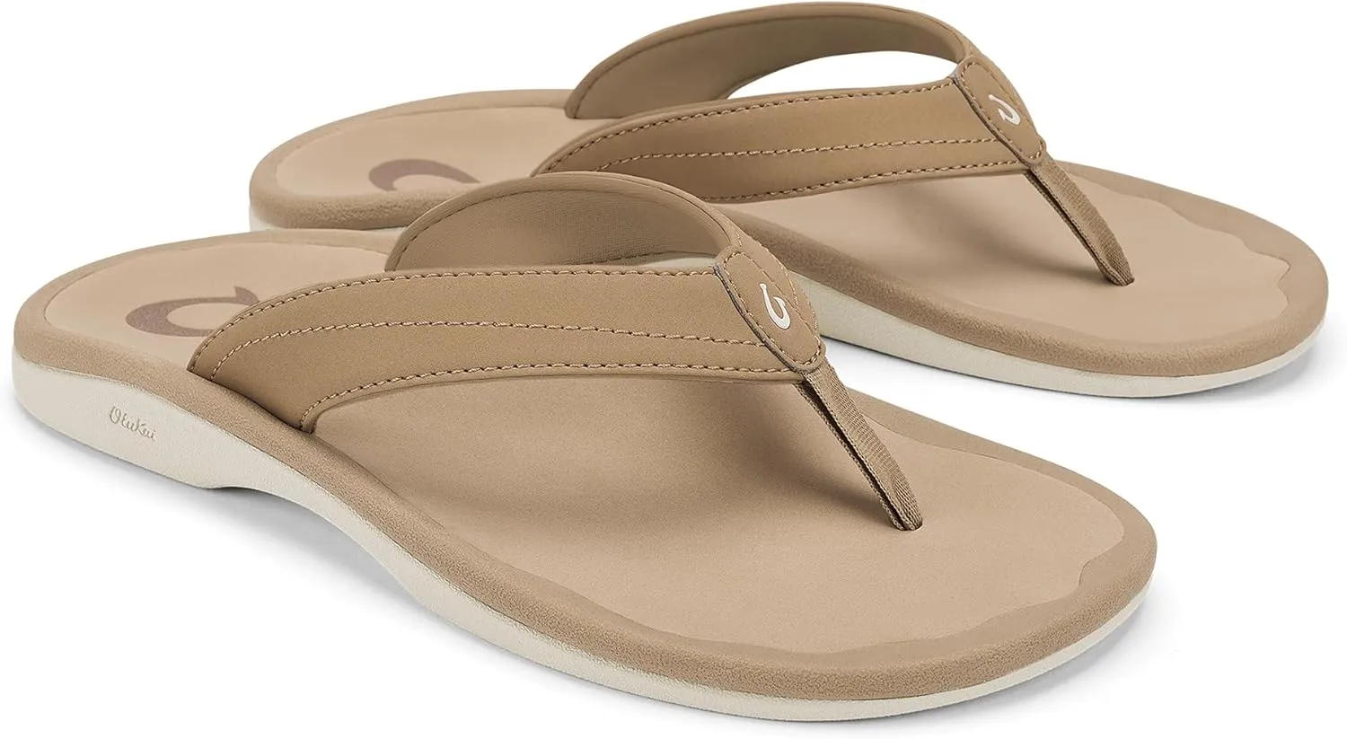 OLUKAI Ohana Women's Beach Sandals, Water Resistant Flip Flops, Arch Support & Comfort Fit, Lightweight & Durable, Enhanced Grip & Traction
