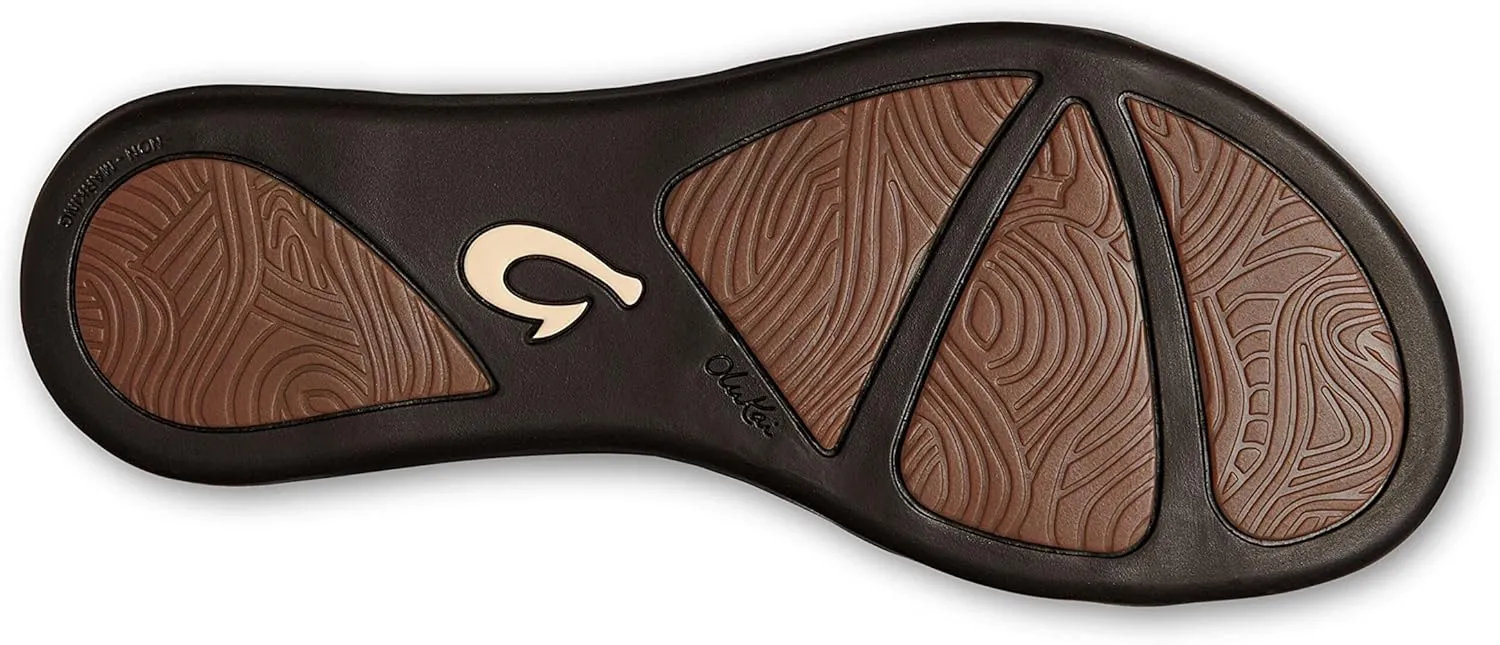 OLUKAI Upena Women's Beach Sandals, Quick-Dry Flip-Flop Slides, Water Resistant & Modern Low Profile Design, All-Day Comfort Fit & Wet Grip Soles