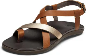 OLUKAI Upena Women's Beach Sandals, Quick-Dry Flip-Flop Slides, Water Resistant & Modern Low Profile Design, All-Day Comfort Fit & Wet Grip Soles