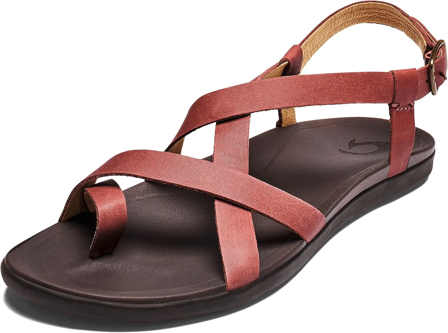 OLUKAI Upena Women's Beach Sandals, Quick-Dry Flip-Flop Slides, Water Resistant & Modern Low Profile Design, All-Day Comfort Fit & Wet Grip Soles