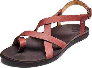 OLUKAI Upena Women's Beach Sandals, Quick-Dry Flip-Flop Slides, Water Resistant & Modern Low Profile Design, All-Day Comfort Fit & Wet Grip Soles