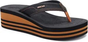 ONCAI Women’s Platform Flip Flops Trendy Dressy Womans Summer Sandals with Comfortable Flatform Arch Support Walking Outdoor Rubber Soles (US Size 5-11)