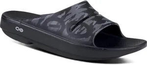 OOFOS OOahh Slide, Black Camo - Men’s Size 8, Women’s 10 Lightweight Recovery Footwear Reduces Stress on Feet, Joints & Back Machine Washable 10 Women/8 Men