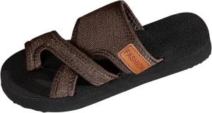 Open Toe Beach Sandals for Women Summer Breathable Hollow Mesh Slide Sandal Lightweight Versatile Flat Sandals