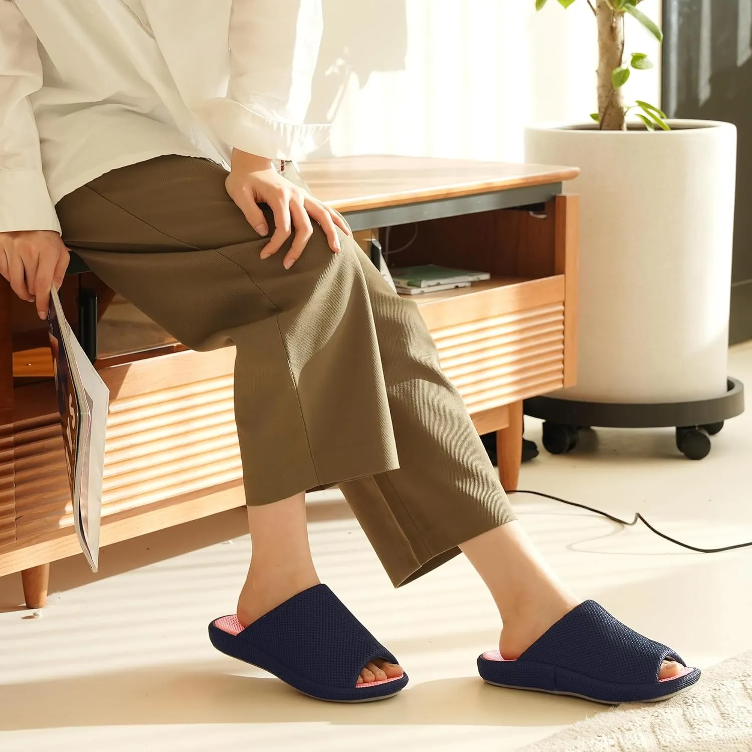 Ortho rest Women Arch Support Slippers Orthopedic Slides Orthotic House Shoes