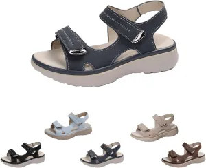 Orthopedic Sandals for Women CushionFoam Comfortable Walking Sandal Arch Support Wide Fit Womens Beach Sandals Hiking Sandals