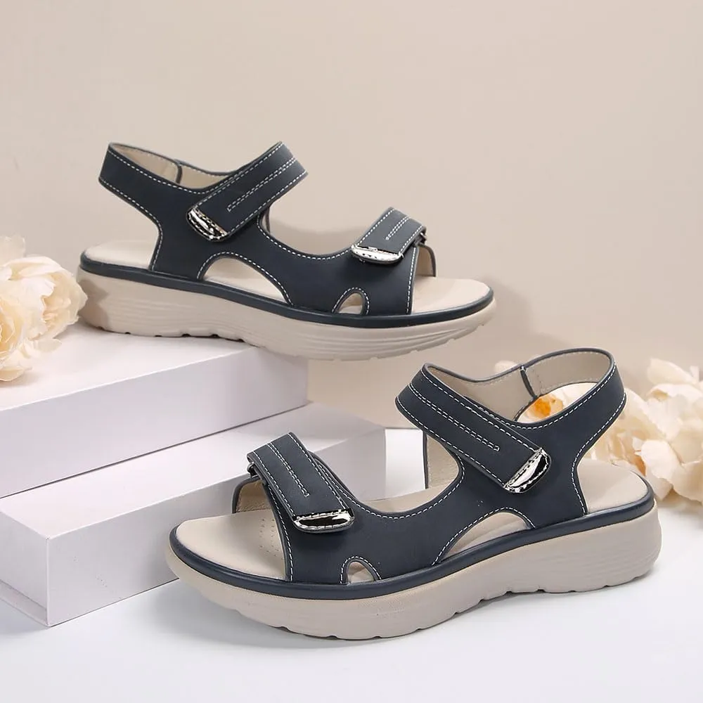 Orthopedic Sandals for Women CushionFoam Comfortable Walking Sandal Arch Support Wide Fit Womens Beach Sandals Hiking Sandals