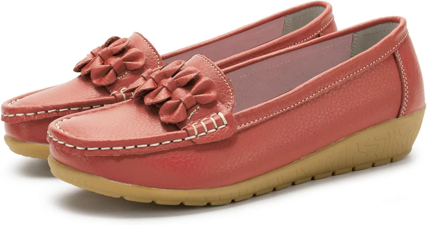 Orthopedic Slip-On Loafers for Women Comfort Dressy Flat Loafers Soft Walking Driving Shoes Business Casual Shoes