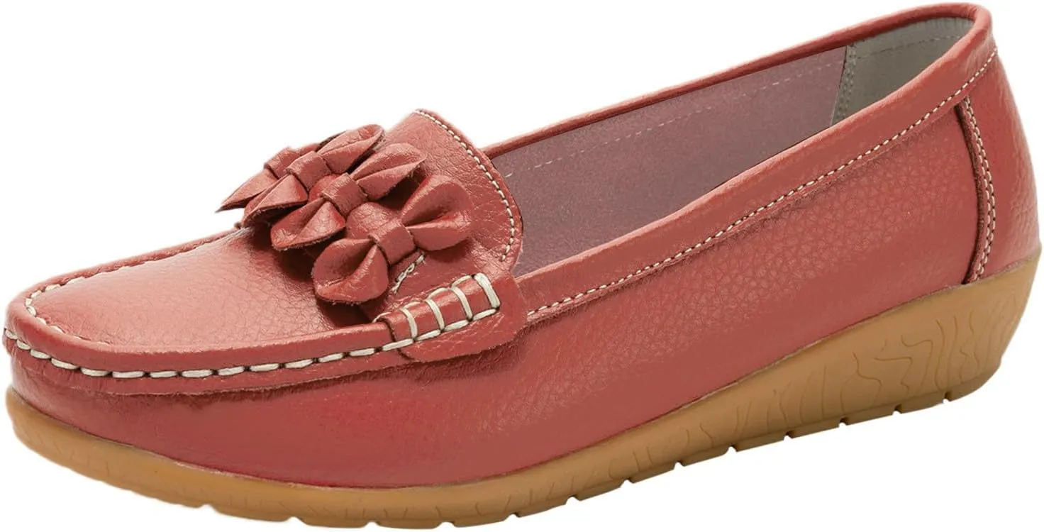 Orthopedic Slip-On Loafers for Women Comfort Dressy Flat Loafers Soft Walking Driving Shoes Business Casual Shoes