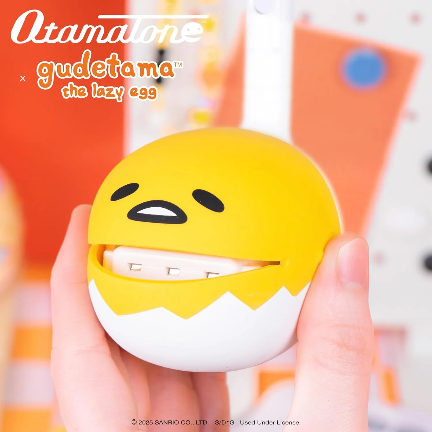Otamatone Special Edition Sanrio (Gudetama) - Fun Electronic Musical Toy Synthesizer Instrument by Maywa Denki (Official Licensed) [Includes Song Sheet and English Instructions]