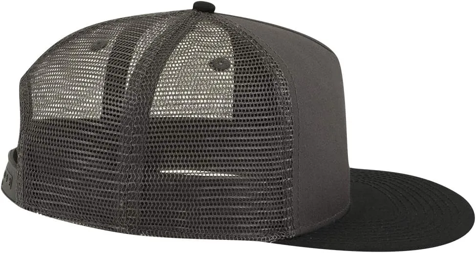 OTTO Square Flat Visor SNAP 5 Panel Mesh Back Trucker Snapback Hat