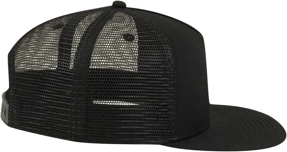 OTTO Square Flat Visor SNAP 5 Panel Mesh Back Trucker Snapback Hat