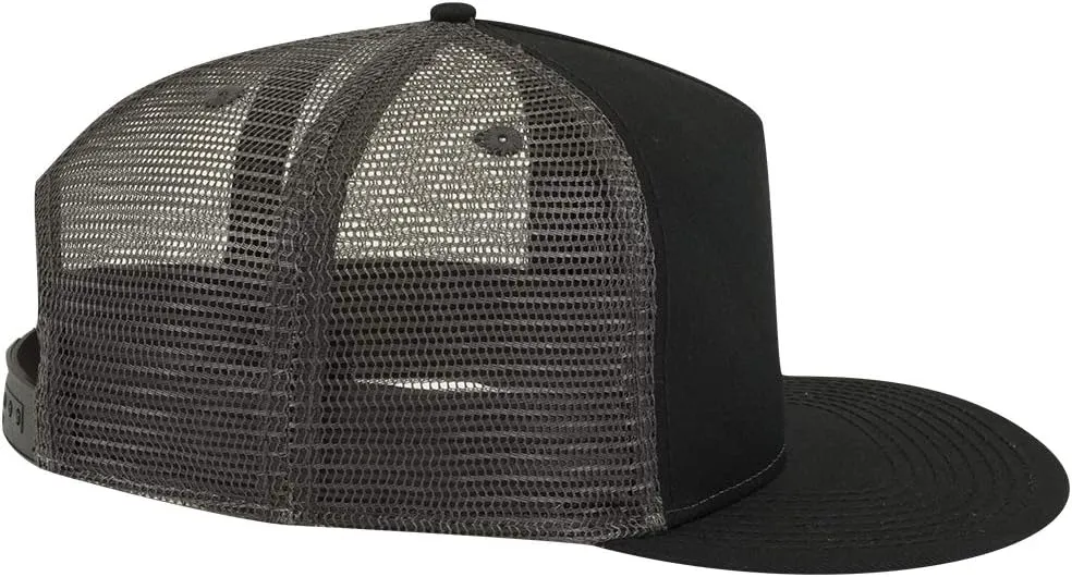 OTTO Square Flat Visor SNAP 5 Panel Mesh Back Trucker Snapback Hat