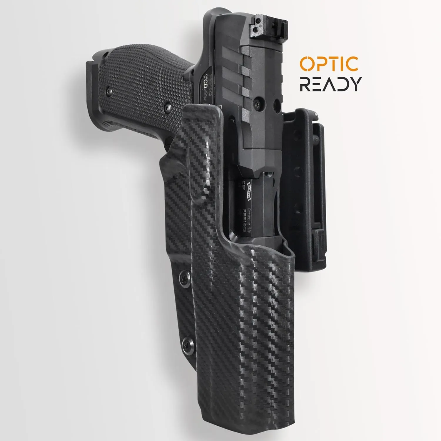 OWB Classic Clip-On Holster Fits S&W M&P9 Competitor Outside The Waistband Carry Gun Holster Kydex American Made Durable Lightweight Carry Gear