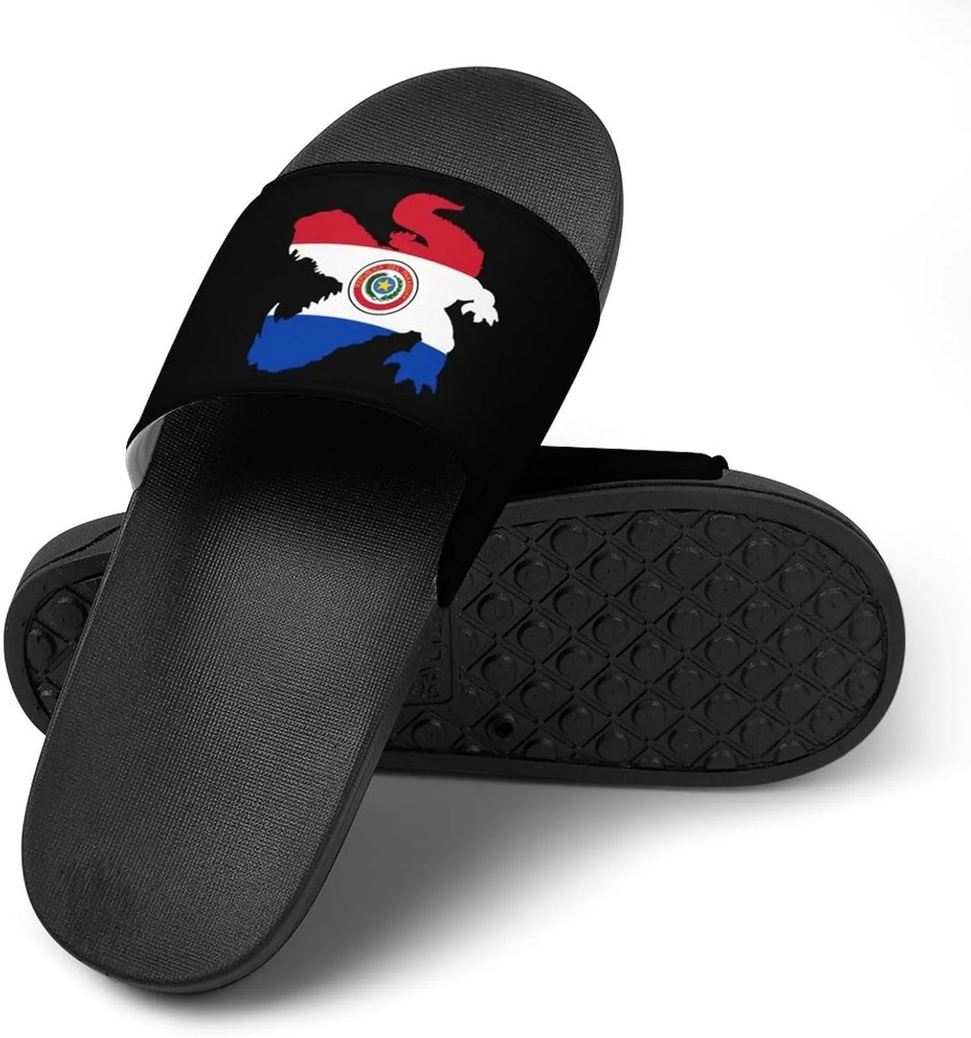 Paraguay Flag Crocodile Alligator Unisex Non-Slip Home Slippers Open-toe Outdoor Indoor Slide Shoes Shower Sandals