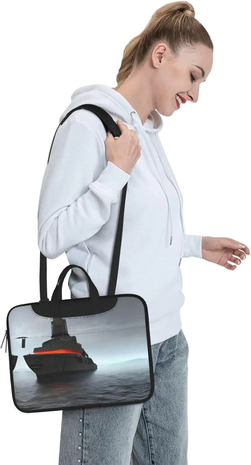 Paris Eiffel Tower Stylish And Lightweight Laptop Messenger Bag,Handbag,Briefcase,Perfect For Business Travel