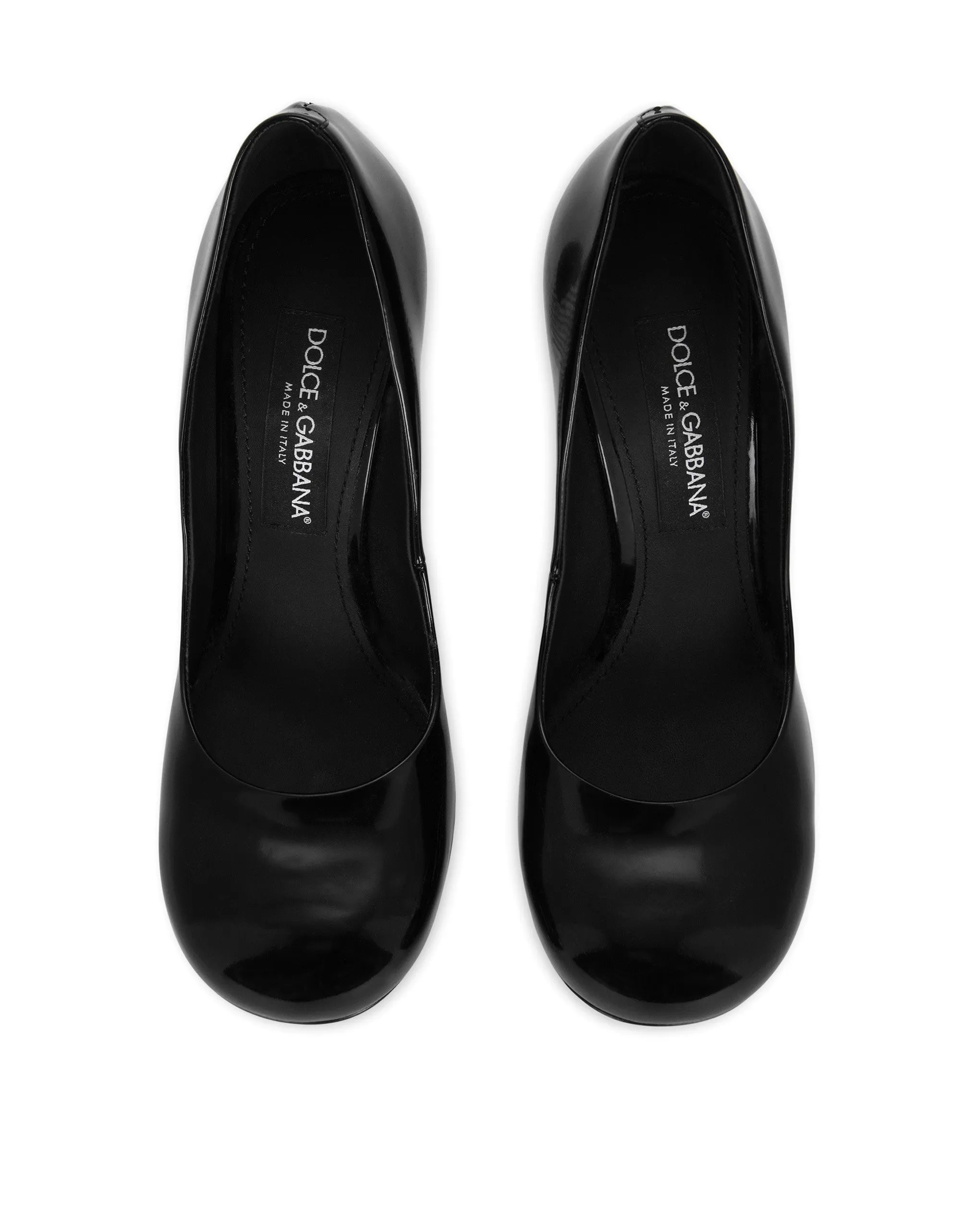 Polished calfskin pumps