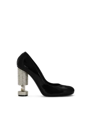 Polished calfskin pumps