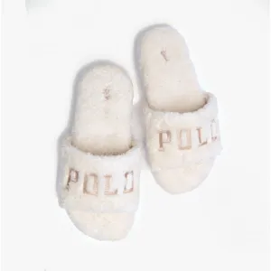 Polo Ralph Lauren ROBIN PLATFORM Womens Slide Slippers Cream