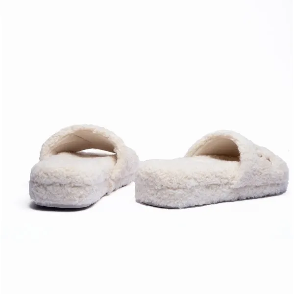 Polo Ralph Lauren ROBIN PLATFORM Womens Slide Slippers Cream