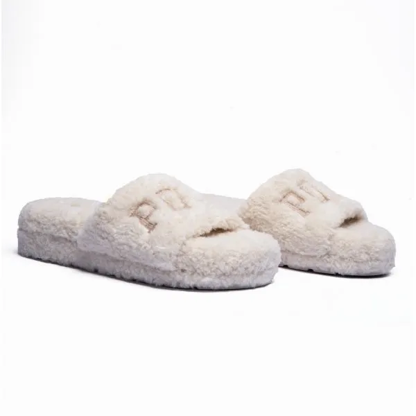 Polo Ralph Lauren ROBIN PLATFORM Womens Slide Slippers Cream