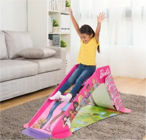 Pop2Play Barbie Indoor Slide for Toddlers – Safe and Sturdy for Kids Up to 50 Lbs – Easy to Store Pop Up Slides Multicolored
