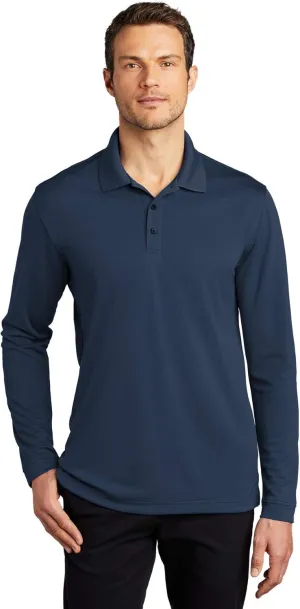 Port Authority Dry ZoneUV Micro-Mesh Long Sleeve Polo
