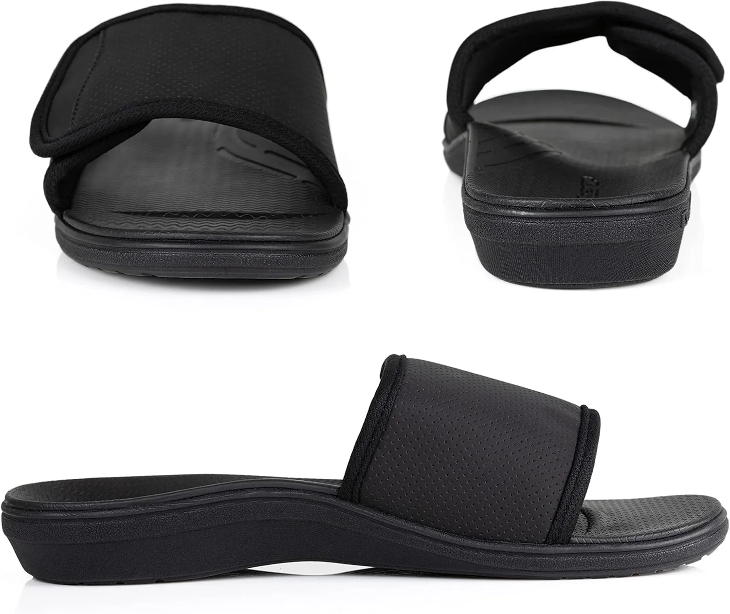 Powerstep ArchWear, Men's Slide Sandal with Arch Support, Plantar Fasciitis Pain Relief, Lightweight Orthotic Sandal