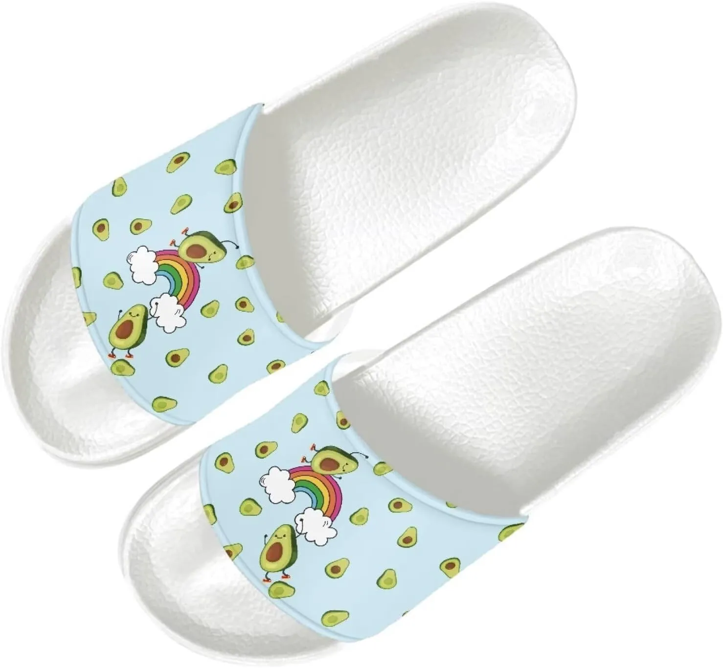 Print Women Slide Slippers Sandals Cozy Anti-Slip Quick Drying House Shoes Slippers