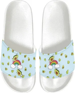 Print Women Slide Slippers Sandals Cozy Anti-Slip Quick Drying House Shoes Slippers