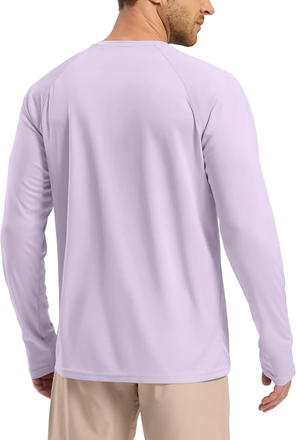Pudolla Men's Sun Protection Shirts UV SPF UPF 50  Rash Guard Long Sleeve Lightweight Quick Dry Brethable Swimming Fishing