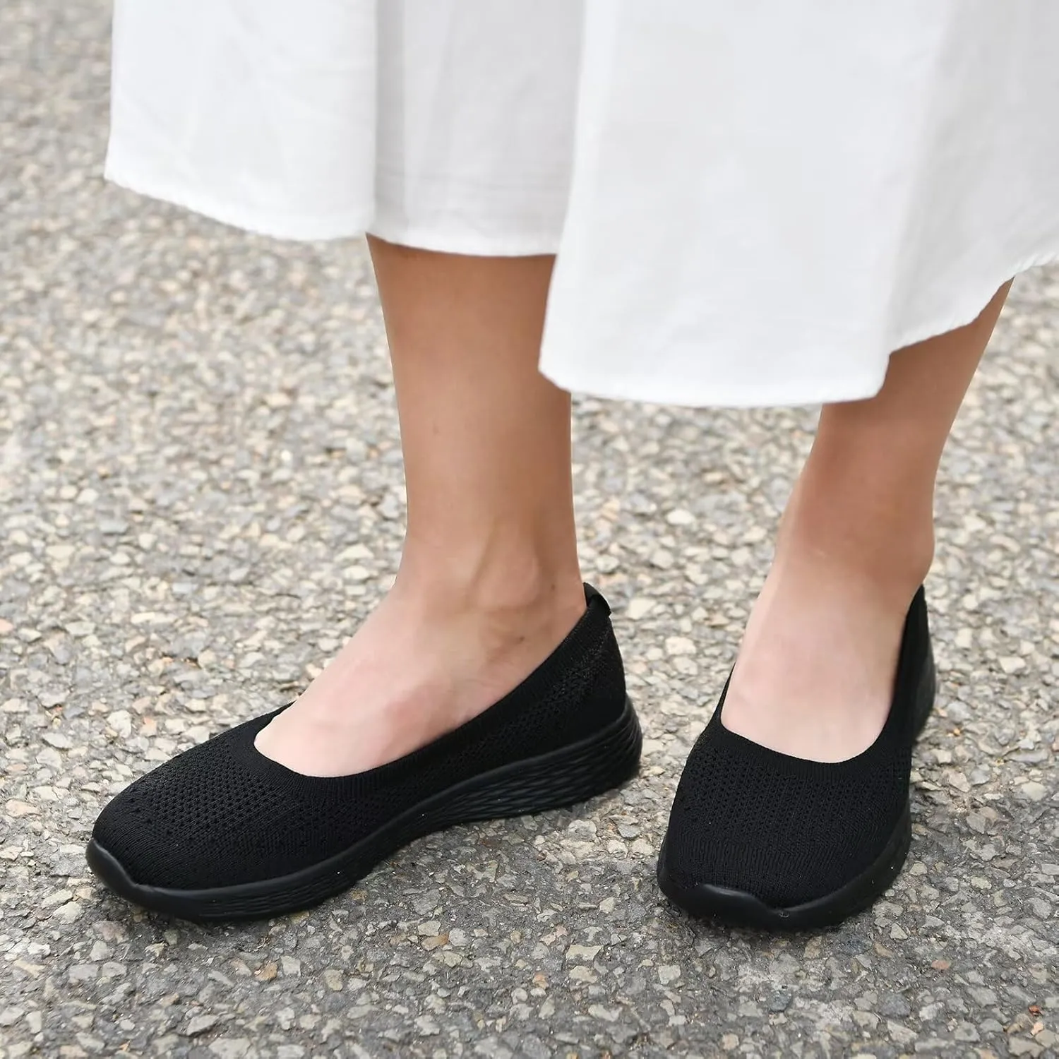 Puxowe Women's Shoes for Women Round Toe Slip on Women's Walking Flat Shoes Memory Foam Shoes Mesh Casual Nurse Sneakers Dress Shoes