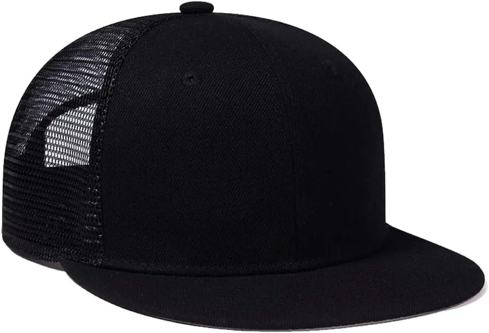 Quanhaigou Snapback Hat for Men Women,Hip Hop Style Colorful Flat Bill Hats Teens Adjustable Baseball Cap