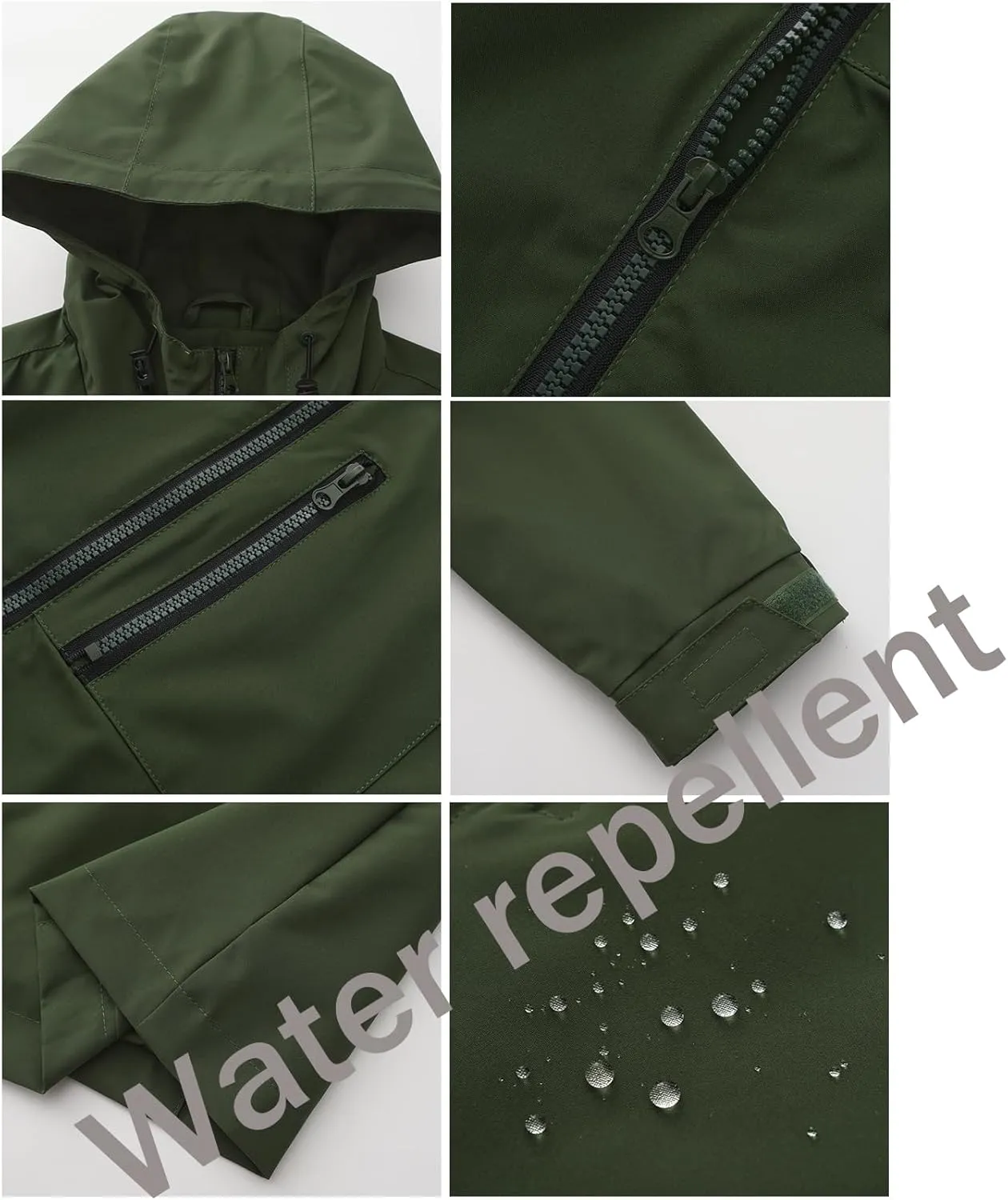 Rain Jackets for Women,Long Windbreaker Jacket with Hooded,Windproof winter Jacket for Running,Lightweight Raincoat