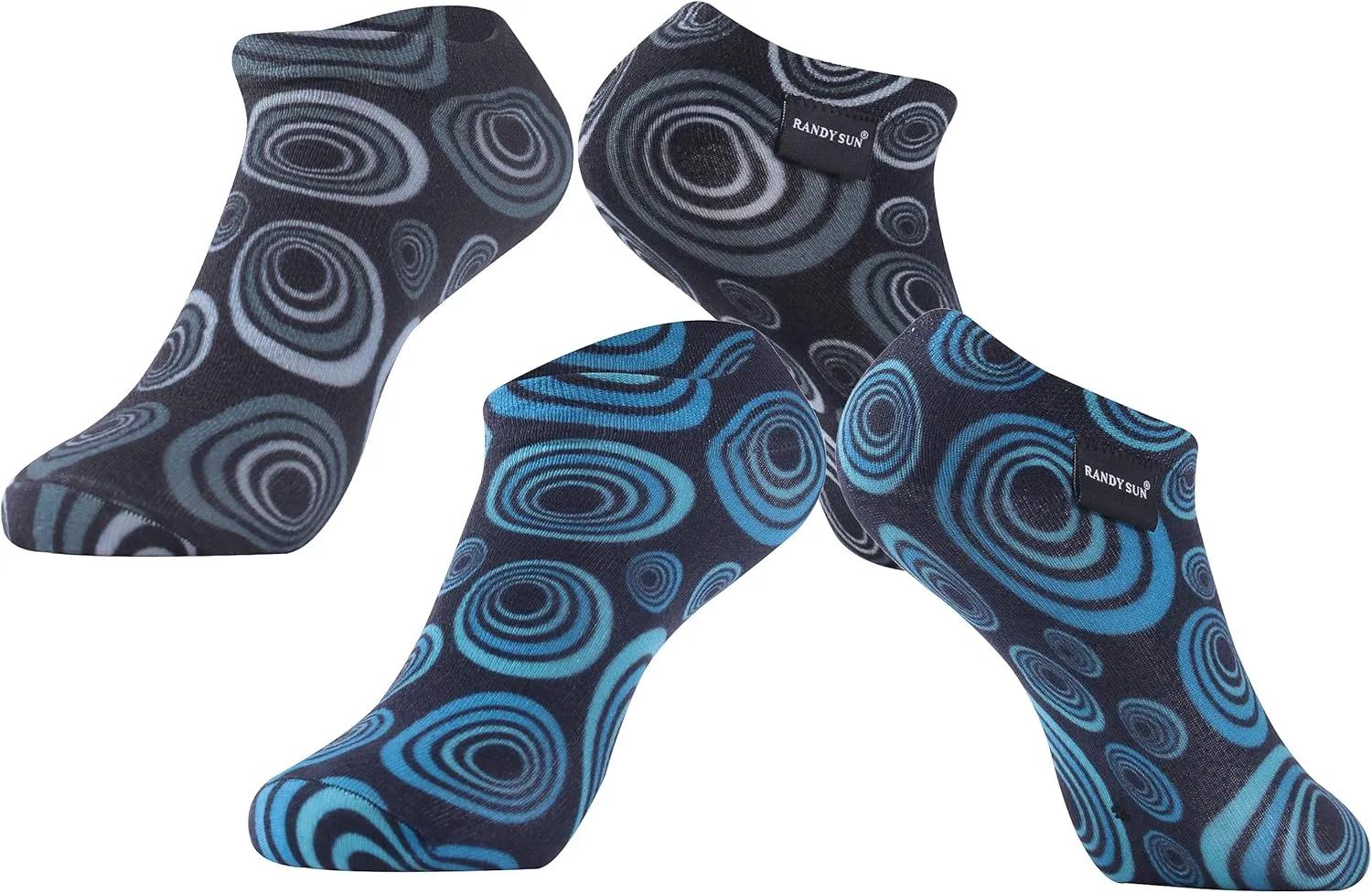 RANDY SUN Waterproof Socks, Unisex Cycling/Hunting/Fishing/Running Ankle Socks 1&2 Pair