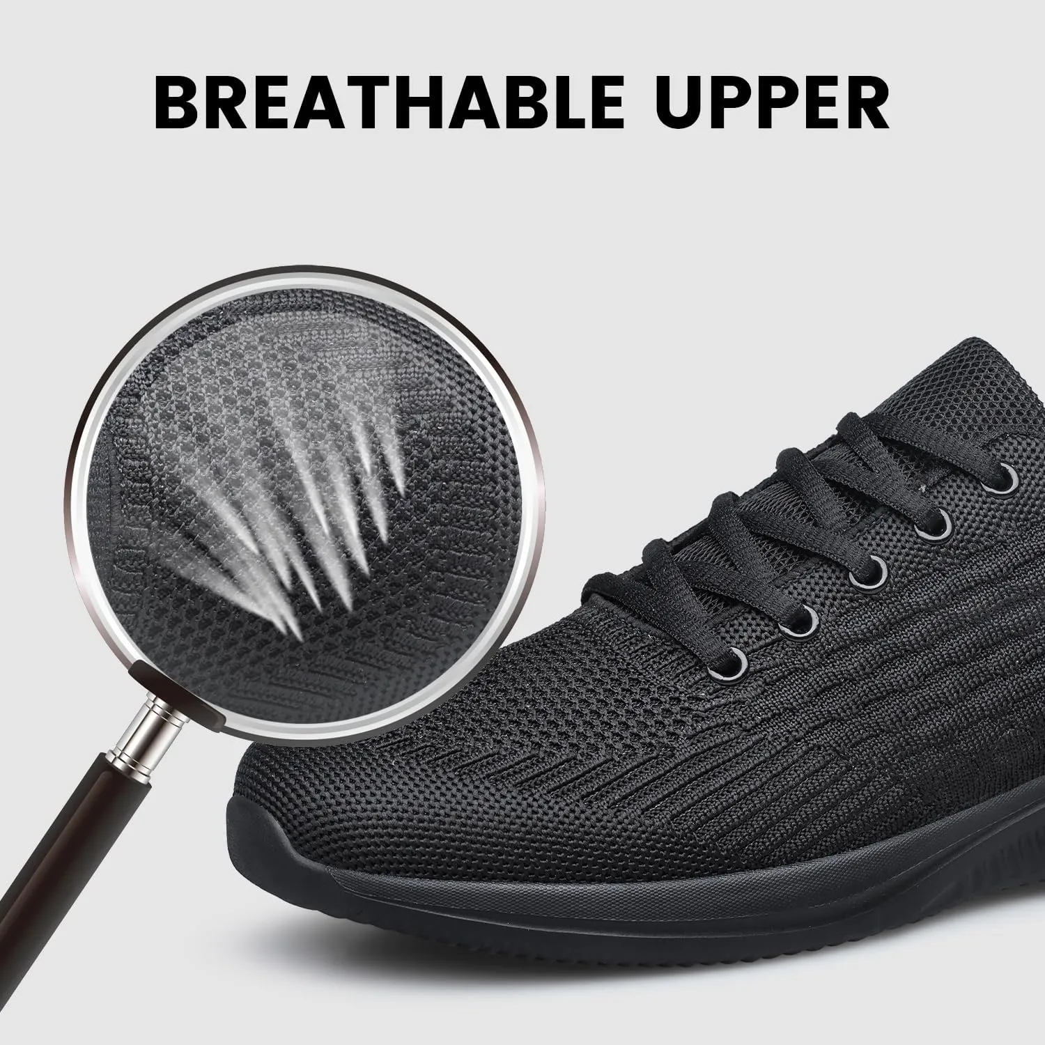 Raoendis Mens Walking Shoes Ultra Lightweight Breathable Running Shoes Non Slip Athletic Fashion Sneakers Mesh Workout Casual Sports Shoes