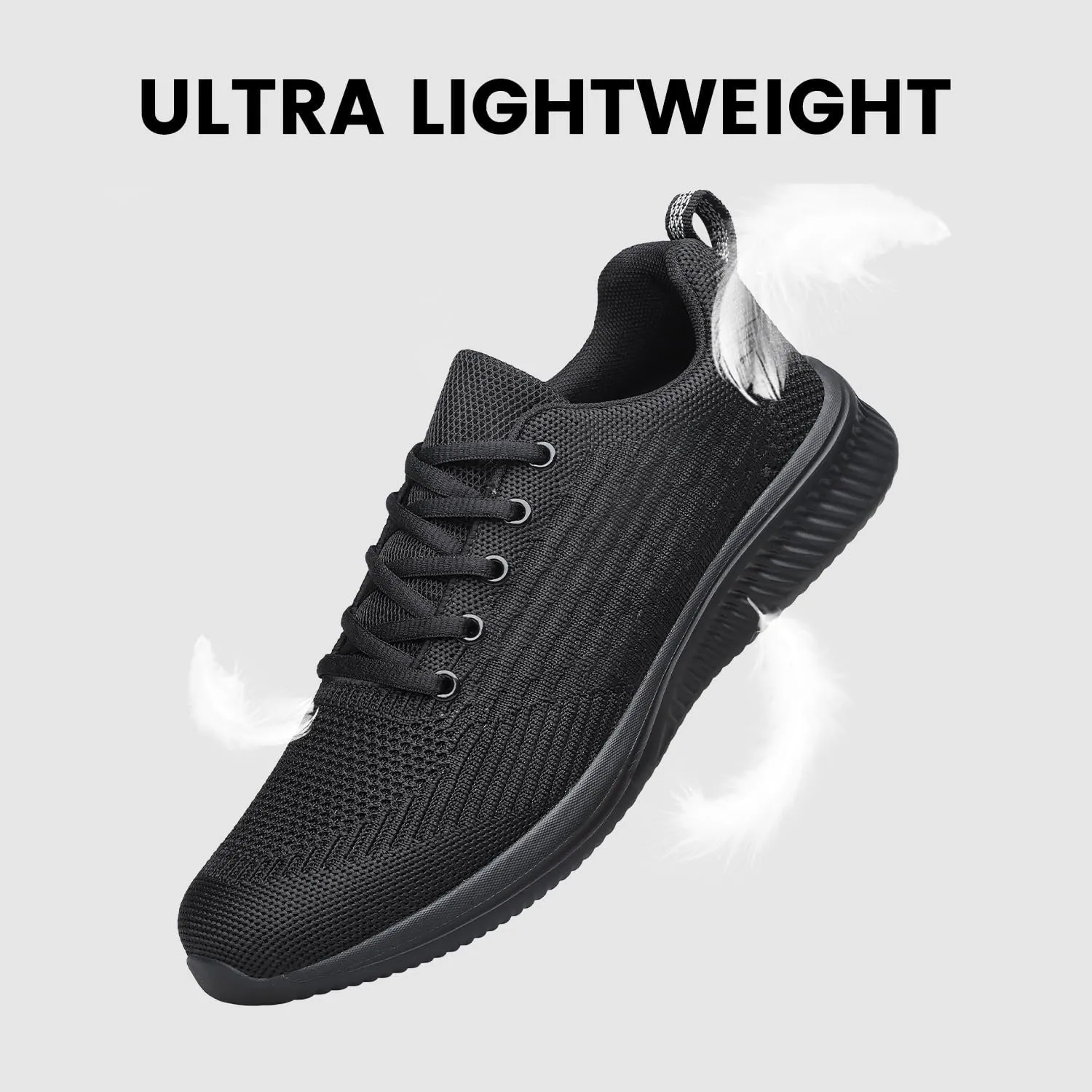 Raoendis Mens Walking Shoes Ultra Lightweight Breathable Running Shoes Non Slip Athletic Fashion Sneakers Mesh Workout Casual Sports Shoes