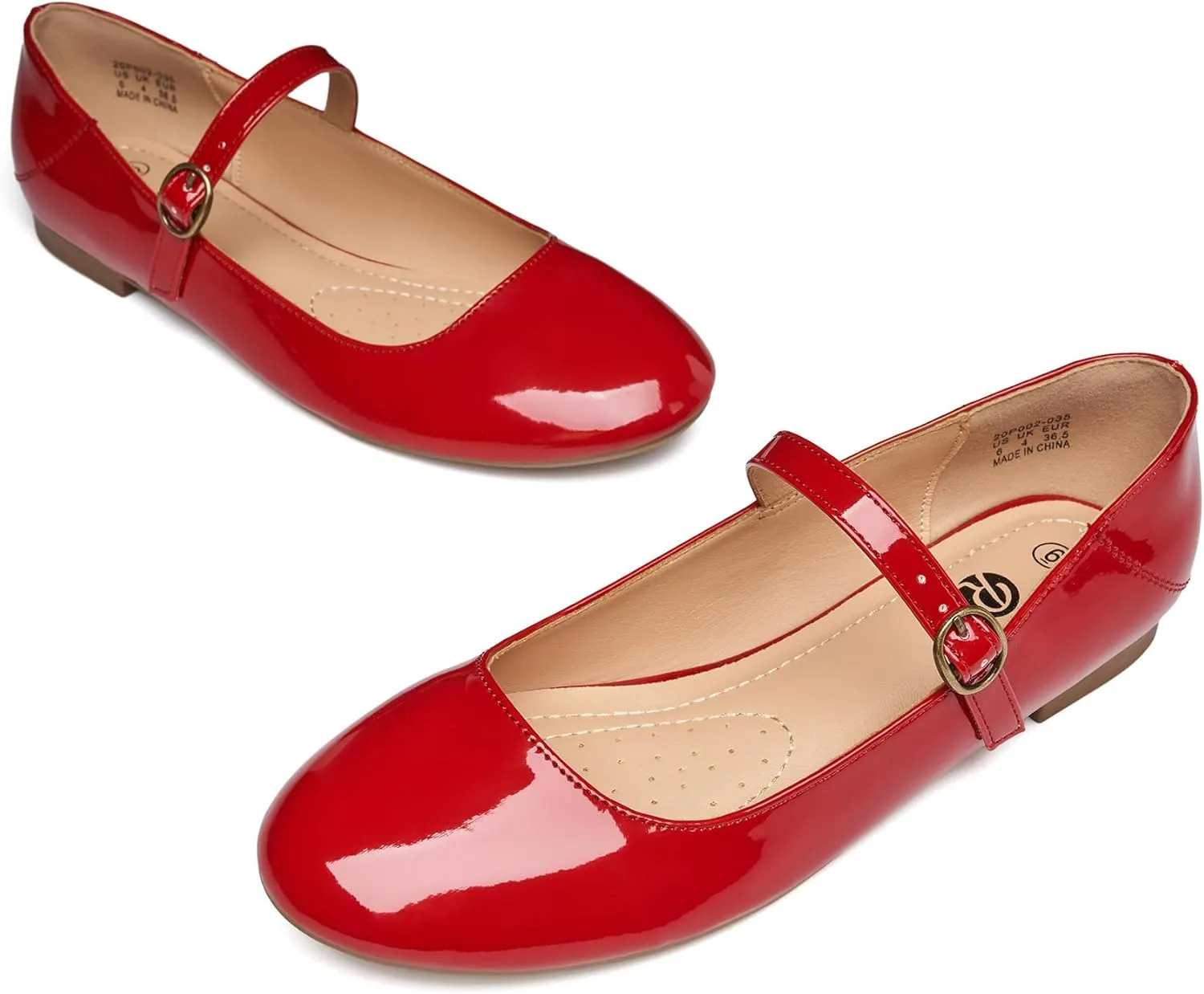 Rekayla Mary Jane Flats Shoes Women Dressy Comfortable Round Toe Slip on Ballet Flat