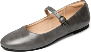 Rekayla Mary Jane Flats Shoes Women Dressy Comfortable Round Toe Slip on Ballet Flat