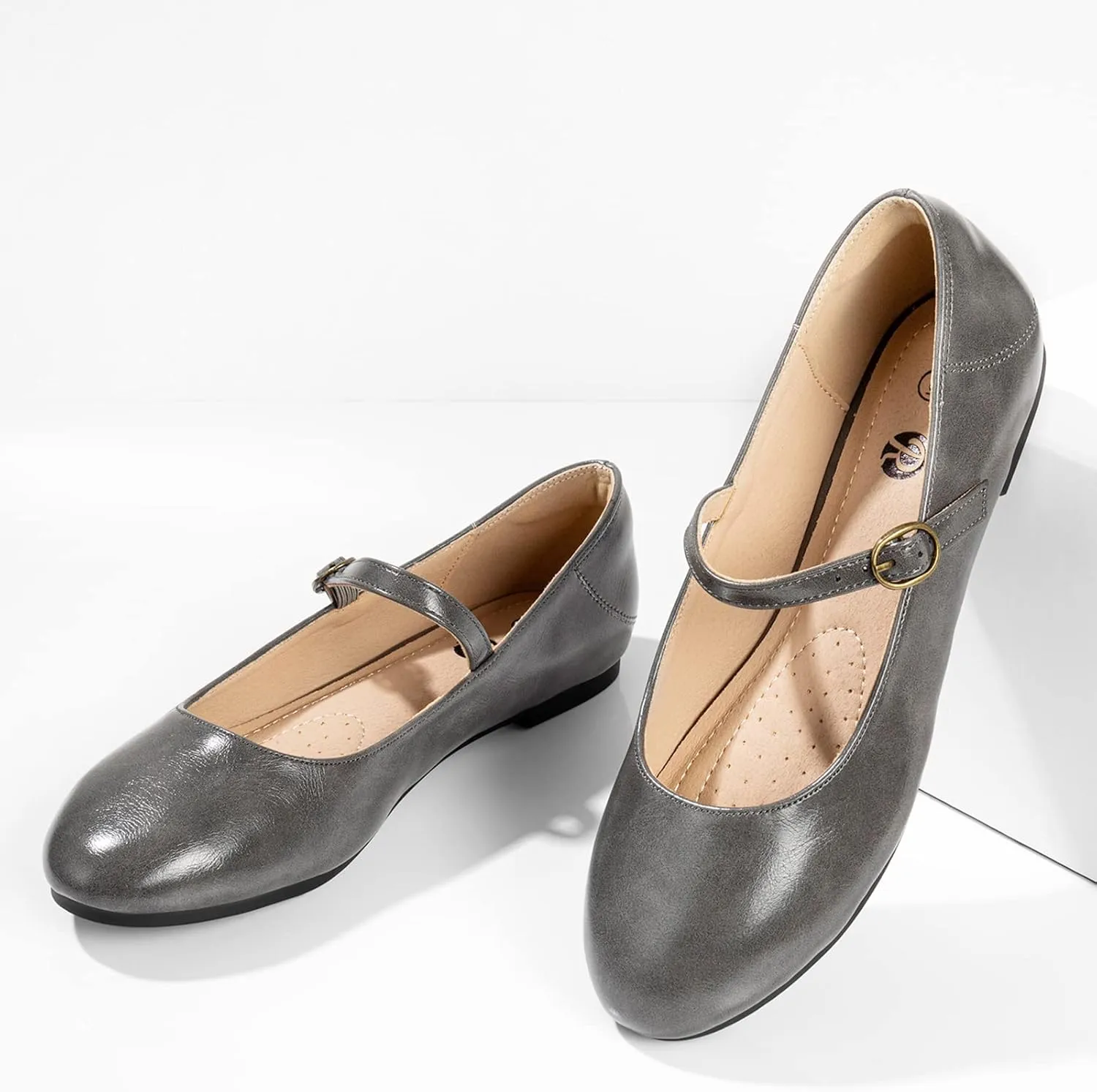 Rekayla Mary Jane Flats Shoes Women Dressy Comfortable Round Toe Slip on Ballet Flat