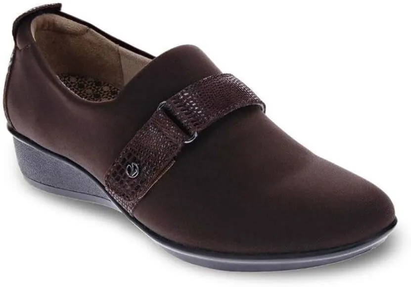 Revere Genoa Women's Stretch Loafer - Elegant Adjustable Leather with Super Soft Stretch Upper and Contoured Removable Footbeds