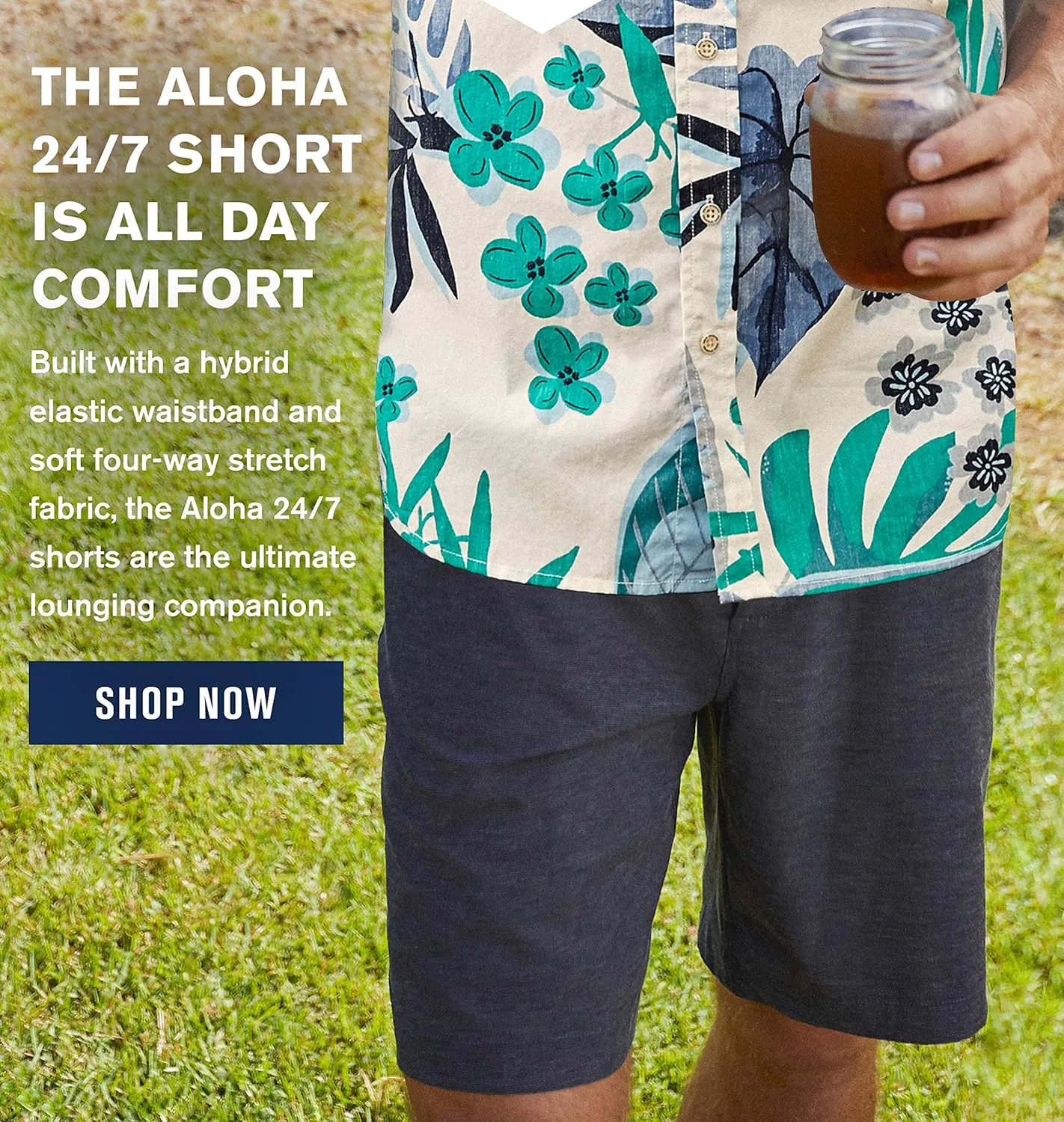 Reyn Spooner Men's 4-Way Stretch Hybrid Aloha 24/7 Performance Shorts